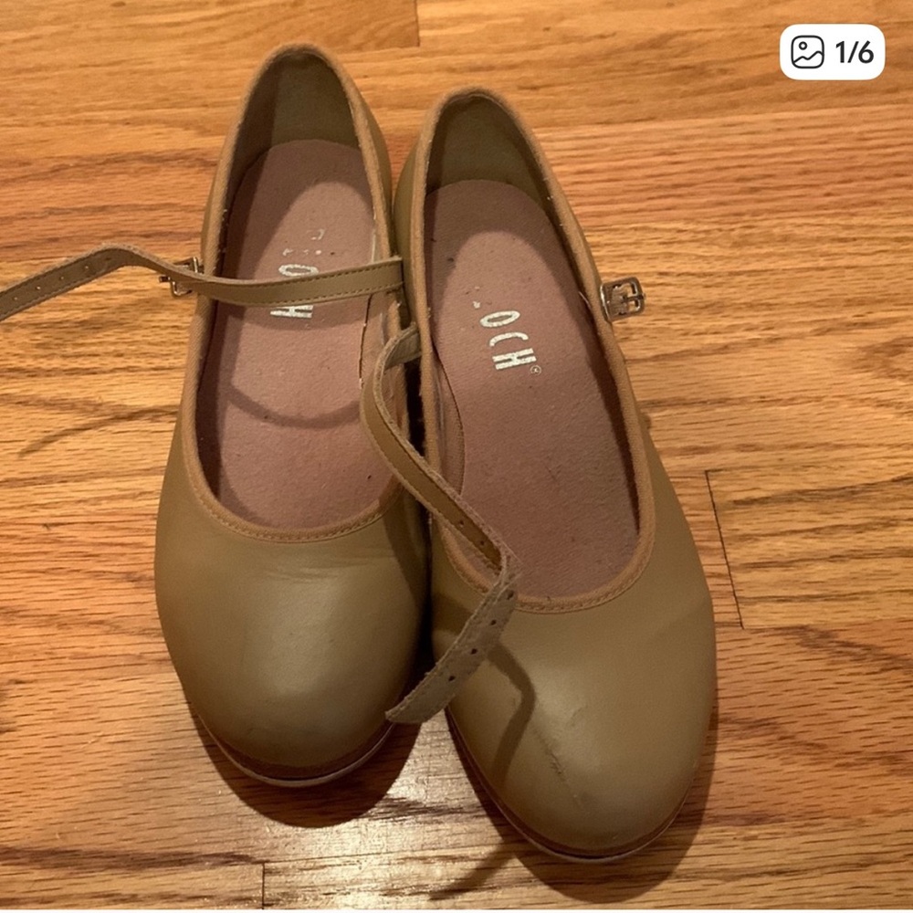 Kids Tan  tap shoes